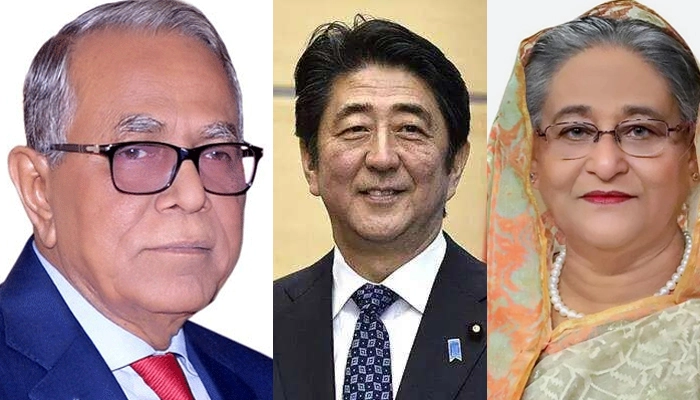 শিনজো আবের মৃত্যুতে রাষ্ট্রপতি-প্রধানমন্ত্রীর শোক