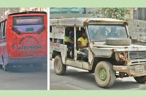 ফিটনেসবিহীন গাড়ির দৌরাত্ম্য রাজধানীর রাস্তায় চলে ৫ লাখ ৭৭ হাজার – মাত্র দুই বছরেই বেড়েছে ১ লাখ- লক্কড়ঝক্কড় বাস চলছে বেপরোয়া ঘটছে দুর্ঘটনা