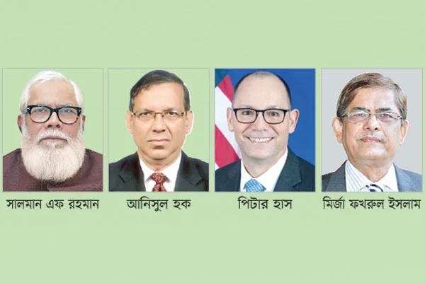 সকালে সালমান দুপুরে ফখরুলের সঙ্গে বৈঠক মার্কিন রাষ্ট্রদূতের আইনমন্ত্রী আনিসুল হক ও পররাষ্ট্র মন্ত্রণালয়ের একজন মহাপরিচালকও উপস্থিত ছিলেন দুই বৈঠকই হয়েছে ঘণ্টার বেশি