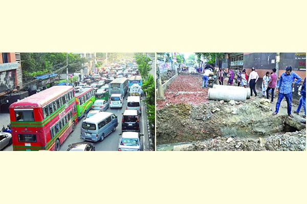 ছয় সংকটে নাকাল ঢাকা বিশৃঙ্খল গণপরিবহন, মশার বিস্তার, জলাবদ্ধতা, দূষণ, গ্যাস-পানি সংকট ও অপরিকল্পিত খোঁড়াখুঁড়ি