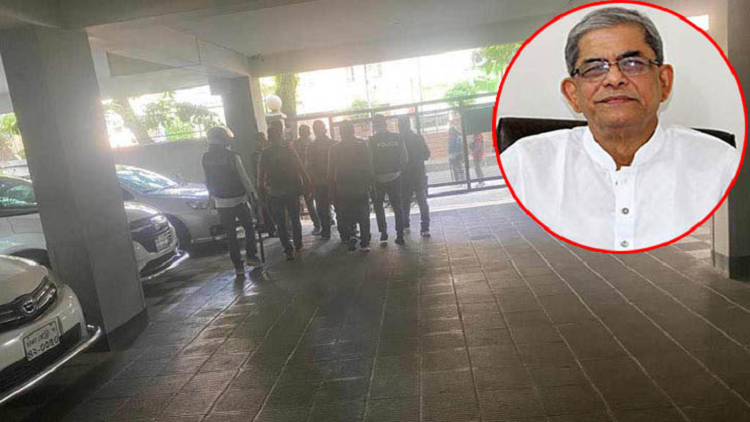 গুলশানের বাসা থেকে মির্জা ফখরুল আটক