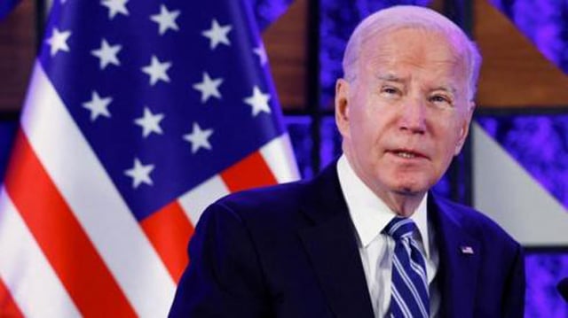 Biden urges US to lead world against Hamas, Putin threats