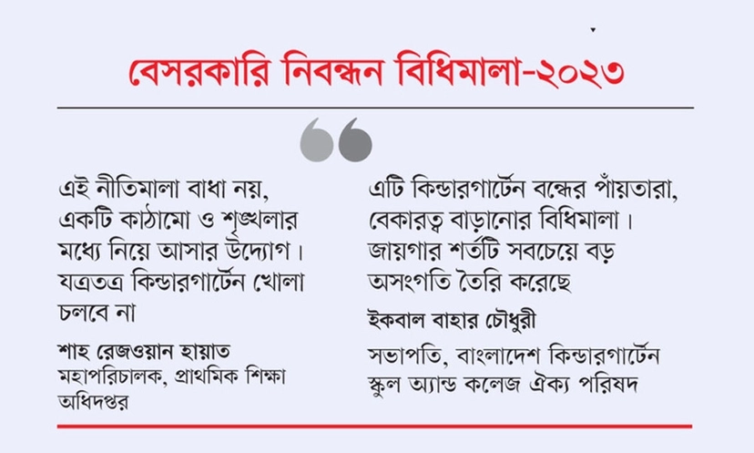 সরকারের তিন শর্ত : বন্ধ হতে পারে অর্ধলাখ বেসরকারি স্কুল