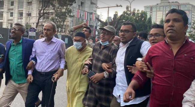 রিজভীর নেতৃত্বে গুলশান ও উত্তরায় বিক্ষোভ মিছিল