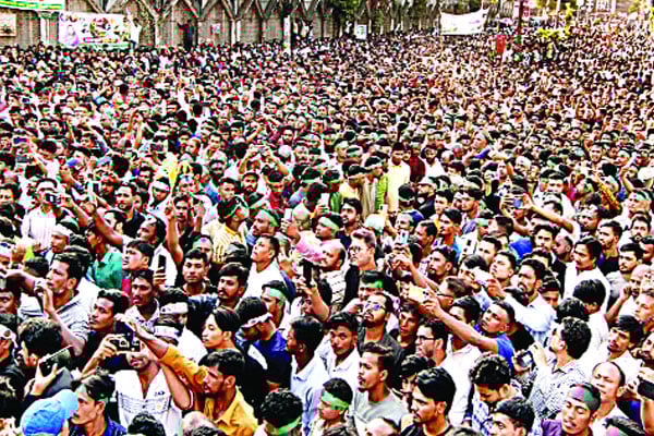 নির্বাচনের দিকে এগোতে হবে সারা দেশে বিএনপির শোভাযাত্রা ও সমাবেশে নেতারা