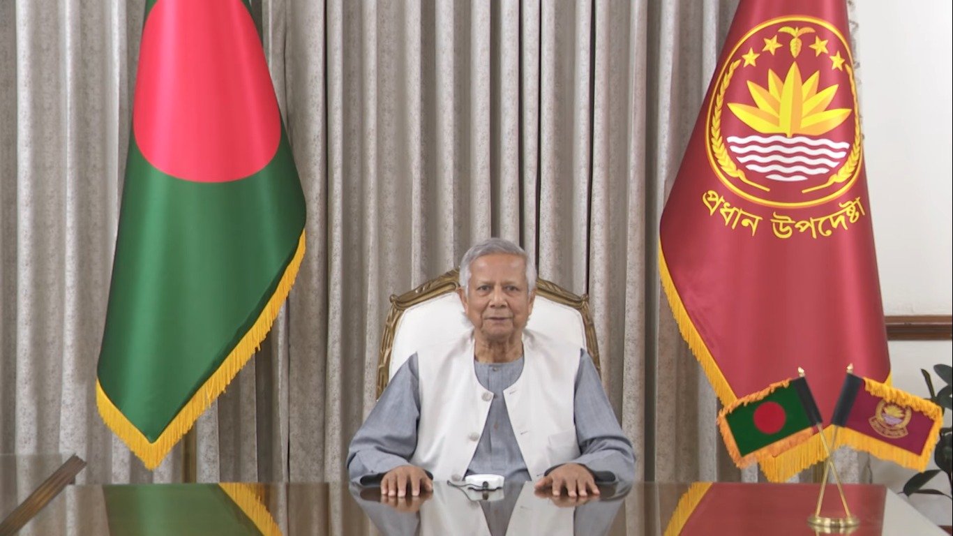 জাতির উদ্দেশ্যে প্রধান উপদেষ্টার ভাষণের পূর্ণ বিবরণ