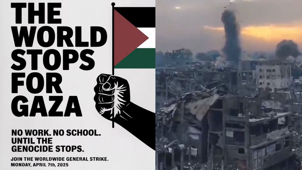 গাজায় গণহত্যার প্রতিবাদ  বিশ্বজুড়ে ‘নো ওয়ার্ক, নো স্কুল’ কর্মসূচির ডাক
