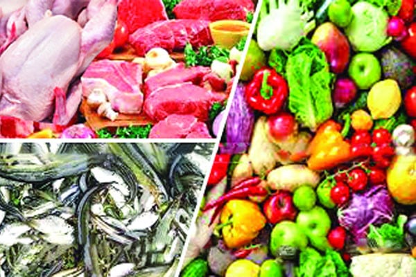 সবজিতে স্বস্তি, মাংস মাছে হিমশিম