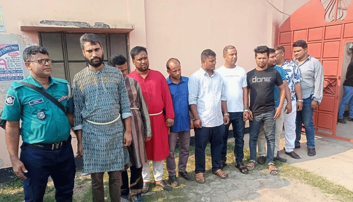 গাজীপুরে ১০ লাখ টাকা চাঁদা দাবি, ছাত্রদল-যুবদল নেতাসহ আটক ১০