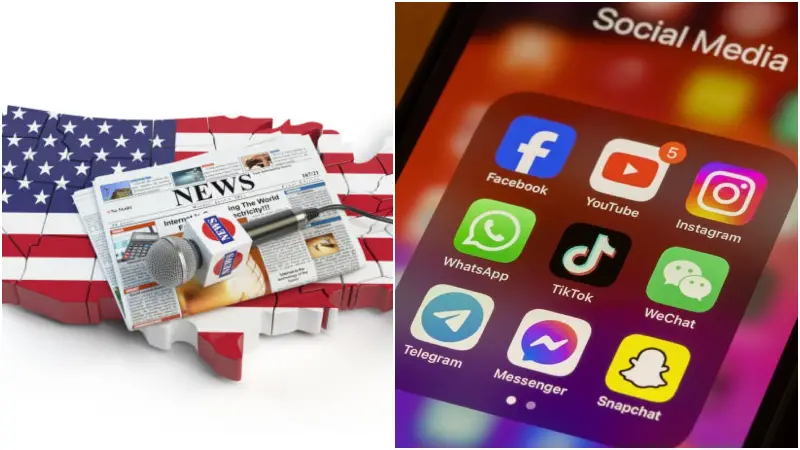 যুক্তরাষ্ট্রে সামাজিক যোগাযোগমাধ্যমই এখন প্রধান সংবাদ উৎস: গবেষণা প্রতিবেদন