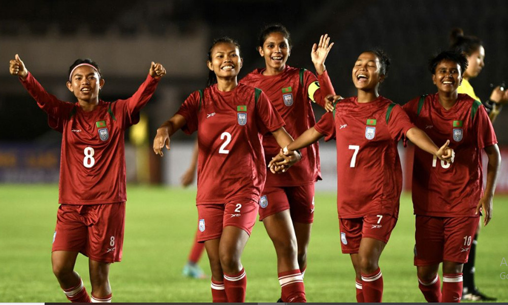 তুর্কমেনিস্তানকে গোলবন্যায় ডুবিয়ে গ্রুপ চ্যাম্পিয়ন বাংলাদেশ