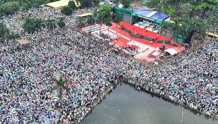 সোহরাওয়ার্দী উদ্যানে জামায়াত নেতাকর্মীর ঢল