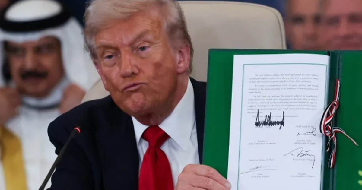 বিশ্বনেতাদের উপস্থিতিতে মিশরে গাজা শান্তিচুক্তি সই