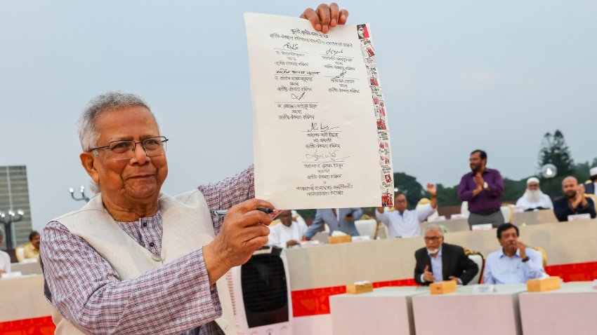 CA Yunus, political leaders sign historic July Charter