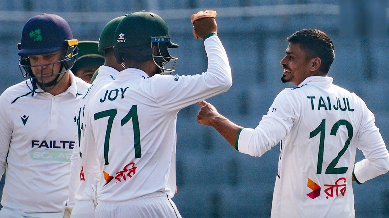 বাংলাদেশের জয়েই শেষ হলো লাল বলের সিরিজ