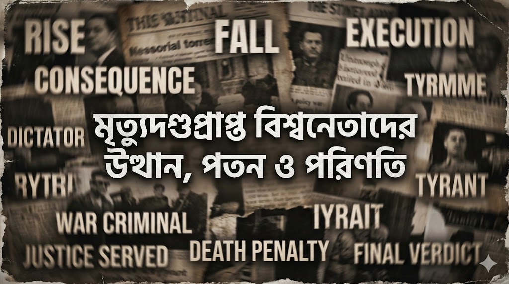 বিশ্ব ইতিহাসে মৃত্যুদণ্ডপ্রাপ্ত রাষ্ট্রনেতারা