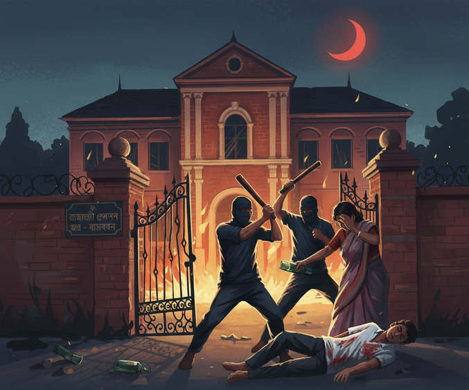 রাজশাহীতে সেশন জজের বাসায় দুর্বৃত্তের হামলা, নিহত বিচারকের ছেলে, গুরুতর আহত স্ত্রী