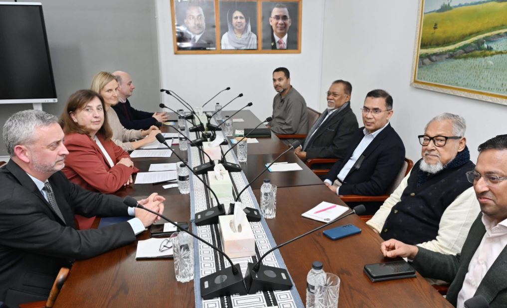 বাংলাদেশ জাতীয়তাবাদী দলের (বিএনপি) ভারপ্রাপ্ত চেয়ারম্যান তারেক রহমানের সঙ্গে ইউরোপীয় ইউনিয়নের (ইইউ) প্রতিনিধিদলের বৈঠক সম্পন্ন