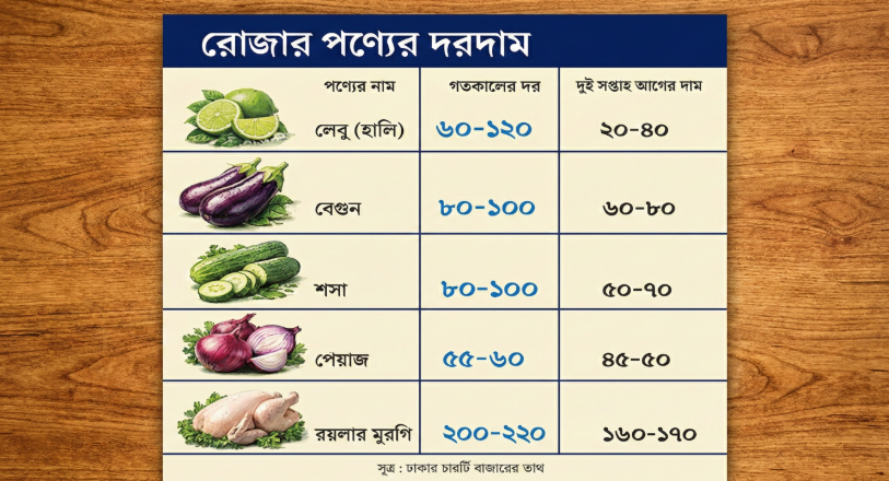 রমজান শুরুর আগে রাজধানীর বাজারে নিত্যপণ্যের দামে ঊর্ধ্বগতি