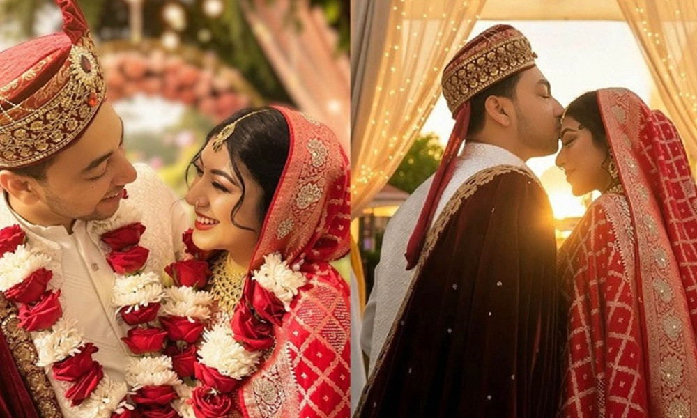 নীলাঞ্জনা নীলা পরিবারের পরিবেশে বিবাহবন্ধনে আবদ্ধ