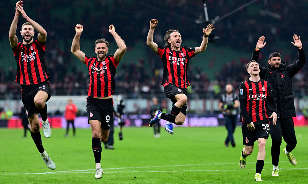 এসি মিলান ইন্টার মিলানকে হারিয়ে শিরোপা প্রতিযোগিতায় টিকে রইল