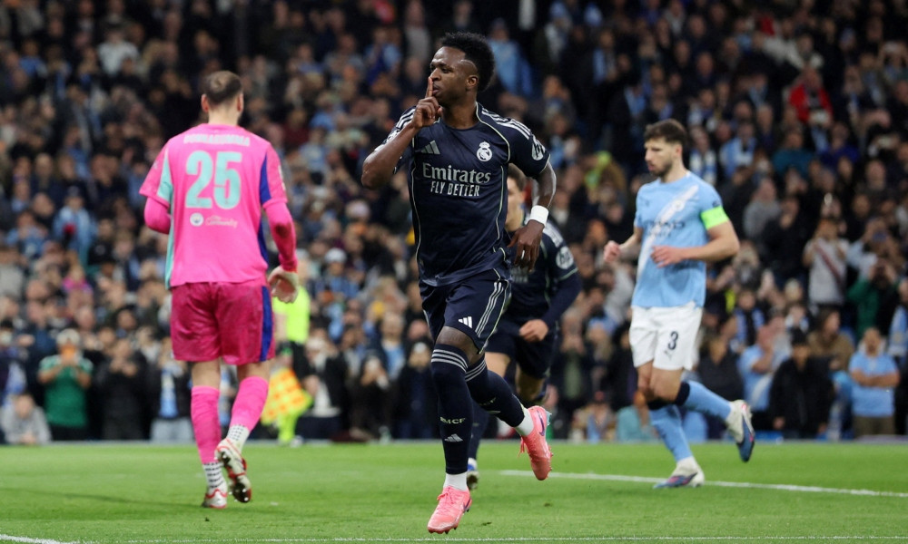 ভিনিসিয়ুসের জোড়া গোলে সিটিকে হারিয়ে কোয়ার্টার-ফাইনালে রিয়াল মাদ্রিদ