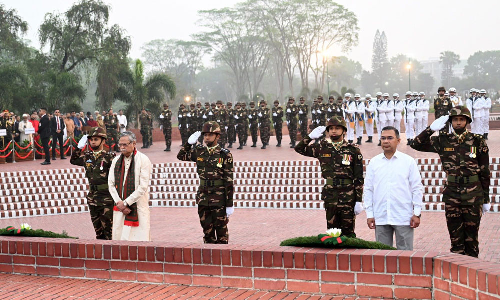 স্বাধীনতা দিবসে জাতীয় স্মৃতিসৌধে রাষ্ট্রপতি ও প্রধানমন্ত্রীর শ্রদ্ধা নিবেদন