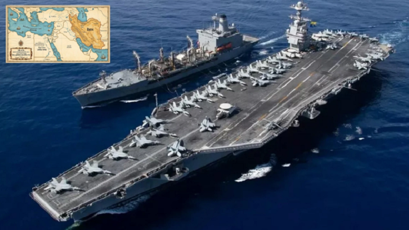 যুক্তরাষ্ট্রের সবচেয়ে বড় রণতরী ভূমধ্যসাগর থেকে লোহিত সাগরে যাত্রা শুরু করেছে
