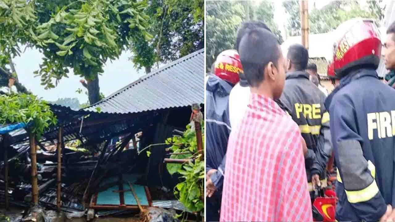 কালবৈশাখী ঝড়ে গাছ উপড়ে মা ও দুই মেয়ের প্রাণহানি