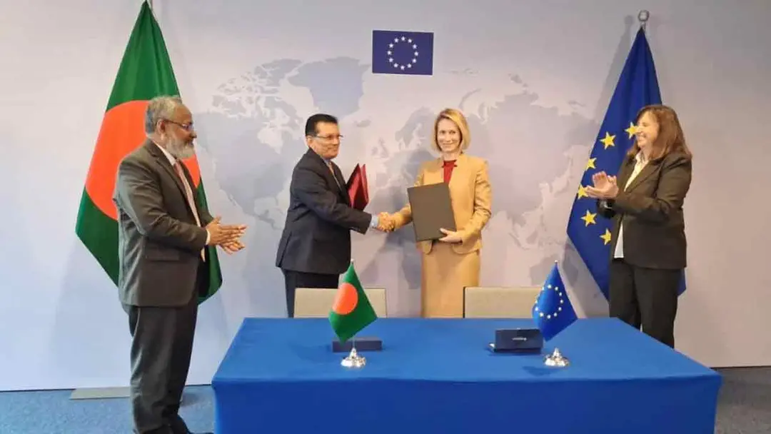 বাংলাদেশ ও ইউরোপীয় ইউনিয়নের মধ্যে অংশীদারত্ব ও সহযোগিতা চুক্তির প্রাথমিক সংস্করণ স্বাক্ষর