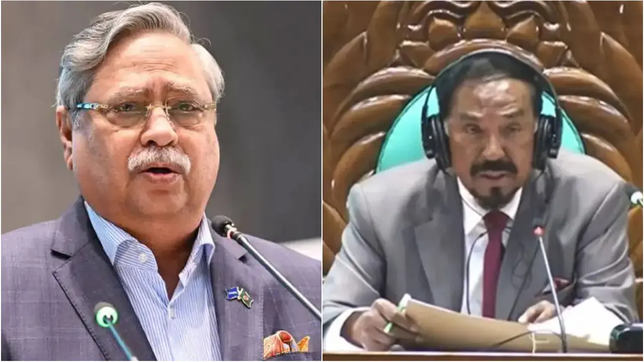 রাষ্ট্রপতির পদত্যাগ পরিস্থিতি নিয়ে জাতীয় সংসদ স্পিকারের জরুরি সংবাদ সম্মেলন