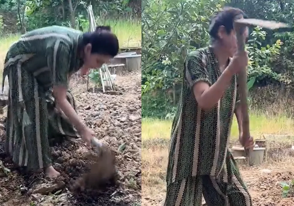 দীর্ঘক্ষণ কোদাল চালিয়ে নজর কাড়লেন জয়া আহসান