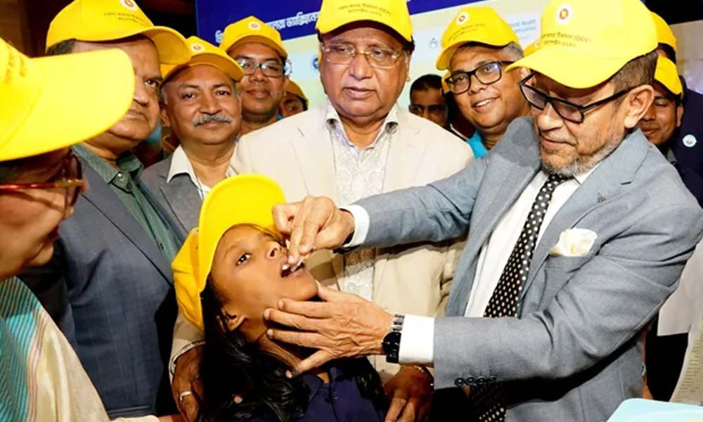 কলেরা নিয়ন্ত্রণে দুই ডোজের ওরাল টিকা কর্মসূচি শুরু