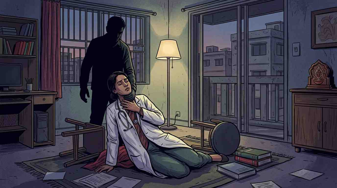 রাজধানীর দক্ষিণখানে জানালার গ্রিল কেটে বাসায় ঢুকে নারী চিকিৎসককে শ্বাসরোধে হত্যা ও লুটপাট