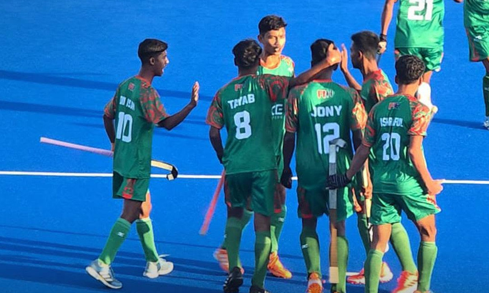জুনিয়র মেন’স হকি এশিয়া কাপে চীনের কাছে হেরে টুর্নামেন্ট শুরু করেছে বাংলাদেশ